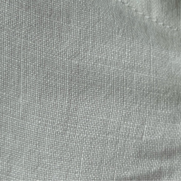 Talbots Petites 100% Pure Irish Linen White Blouse Top Buttondown Size 10p - Picture 6 of 16